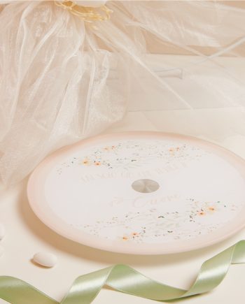 Claraluna - Vassoio Girevole Floreale Rosa 25032R