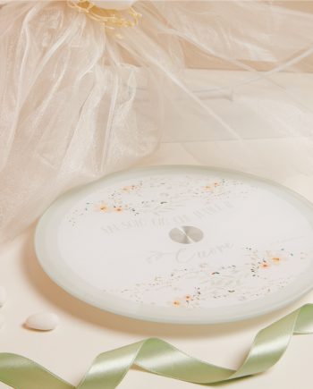 Claraluna – Vassoio Girevole Floreale Verde 25032V