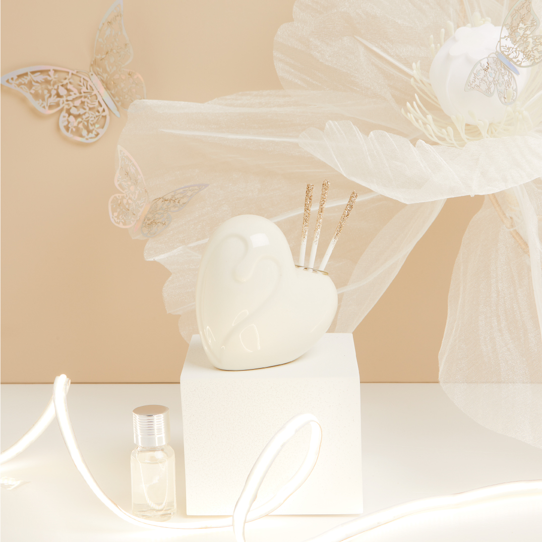 Claraluna – Profumatore Cuore Piccolo Bianco 25123