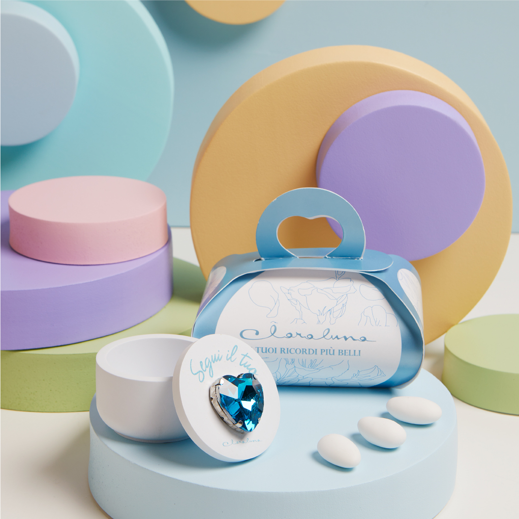 Claraluna – Scatola Cuore Azzurro 25346