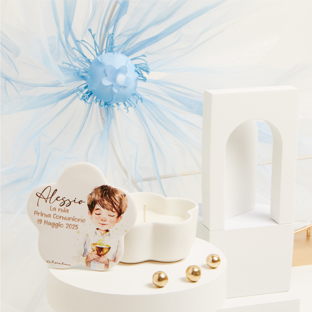 Claraluna – Scatola Prima Comunione Personalizzabile c/Candela 25369