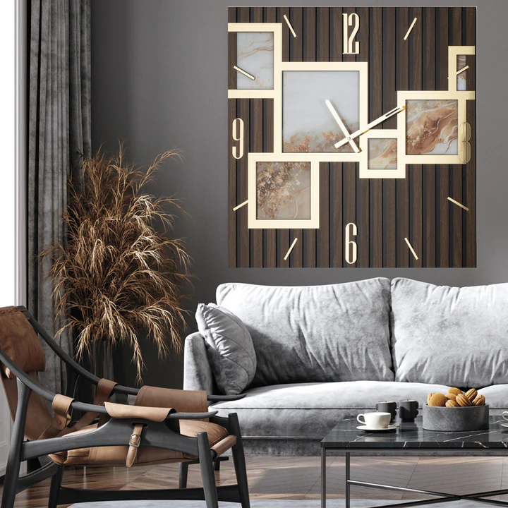 OROLOGIO DA PARETE C/DOGHE “QUADRO”