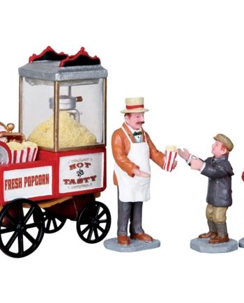 Personaggi Lemax - Popcorn seller, set of 4