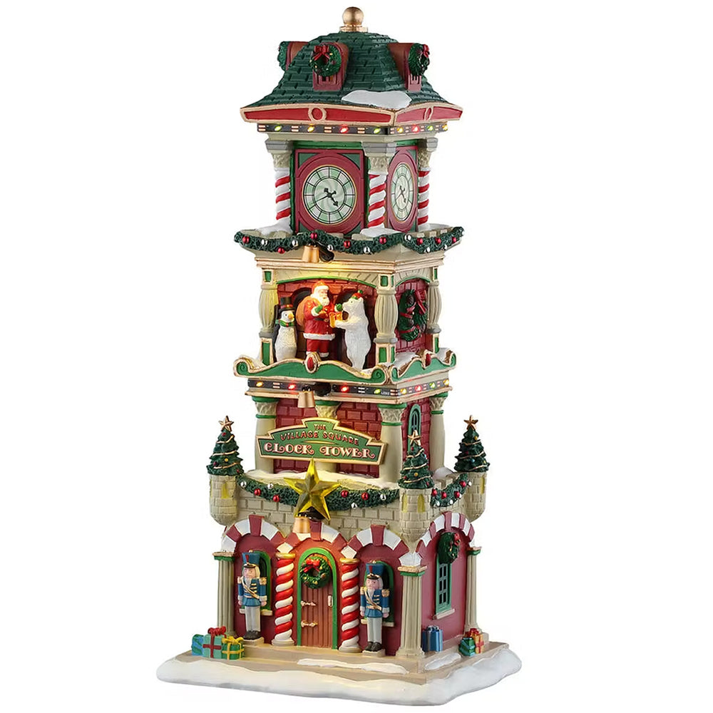 Lemax - THE VILLAGE SQUARE CLOCK TOWER