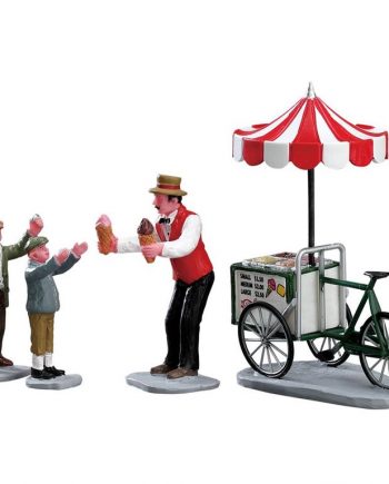 Personaggi Lemax - Gelato cart, set of 4