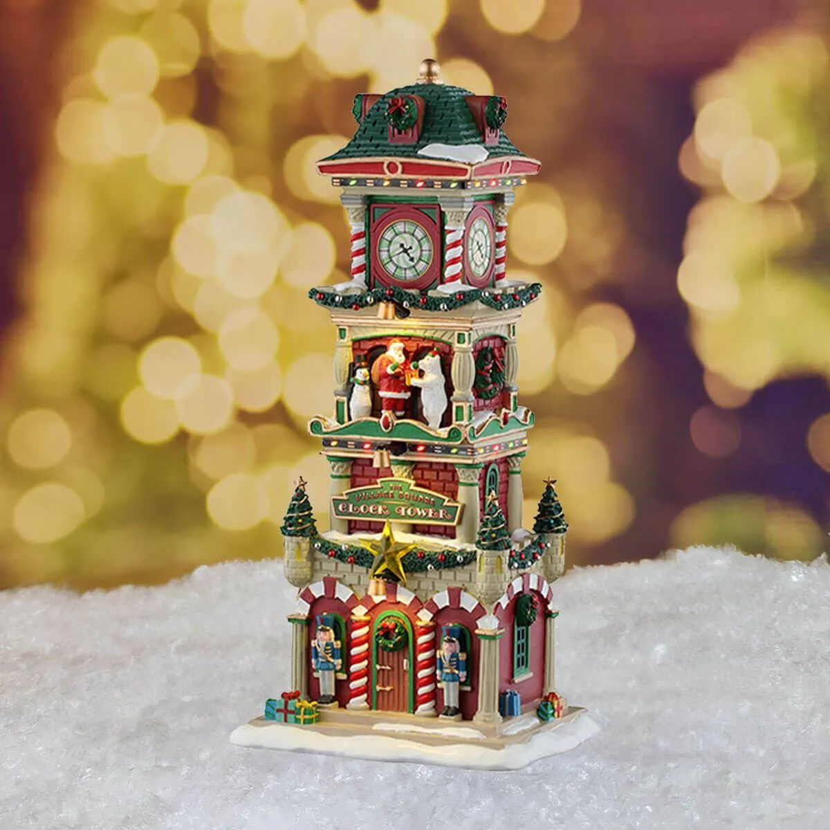 Lemax - THE VILLAGE SQUARE CLOCK TOWER