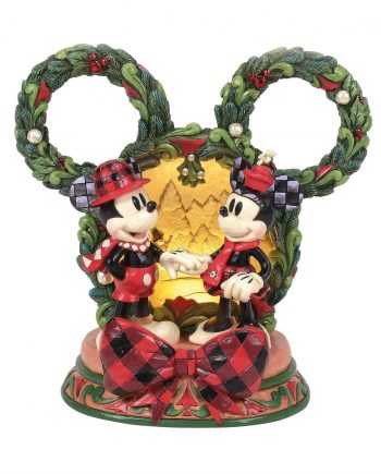 Statuetta Diorama Led Topolino E Minnie - Disney Traditions