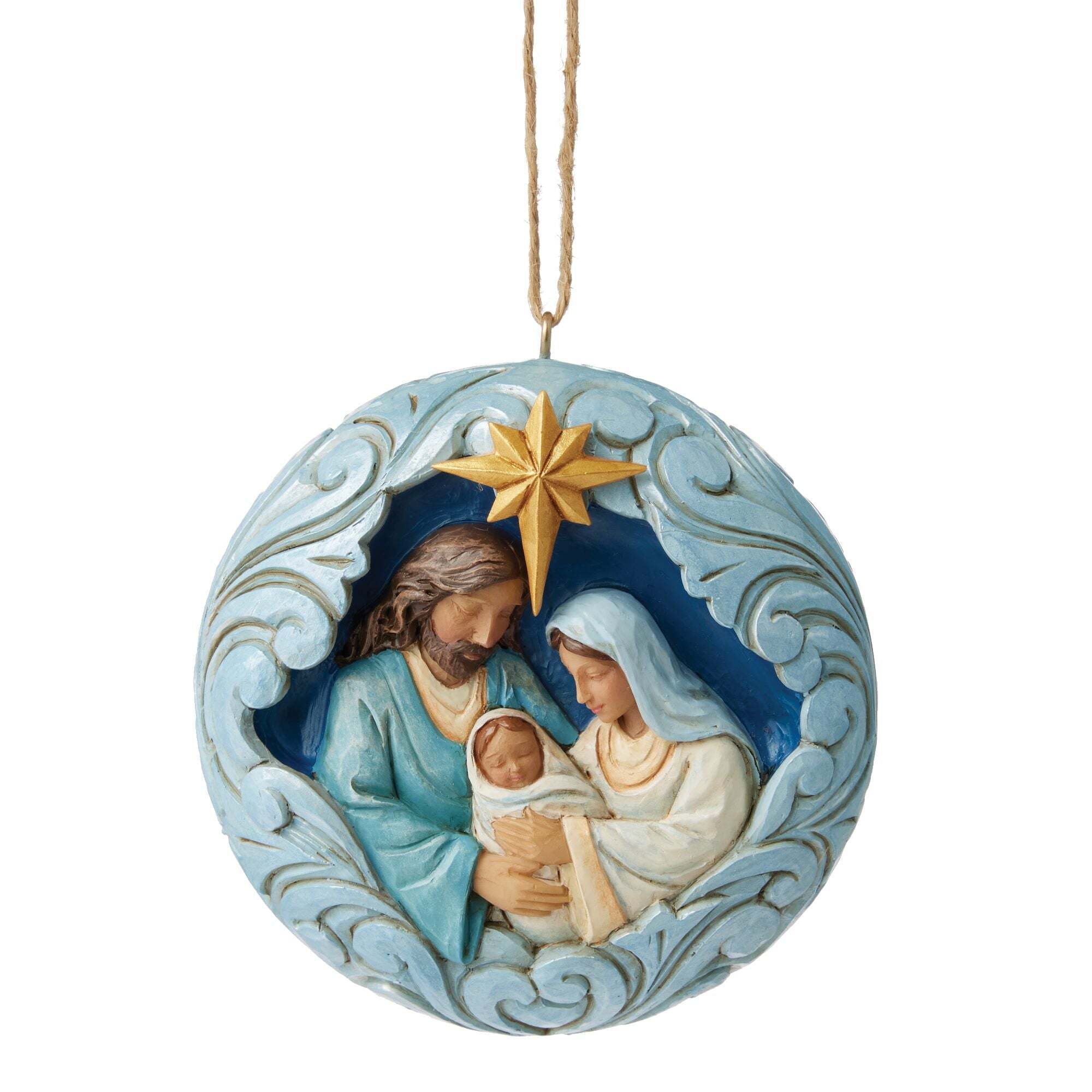 Blue and Gold Holy Family