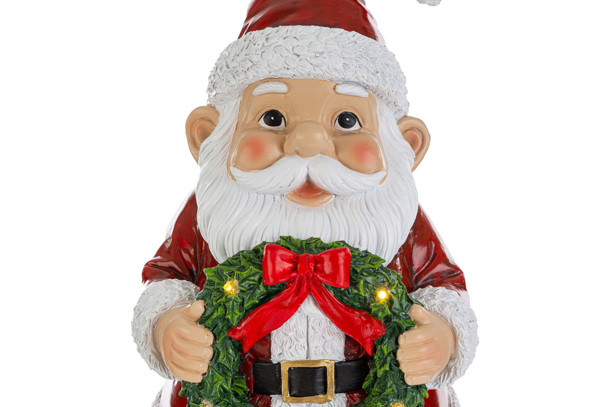 Babbo Elfo Con Ghirlanda