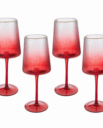 Set 6pz Calice "Star" Rosso