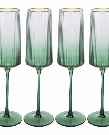 Set 6pz Flute “Star” Verde