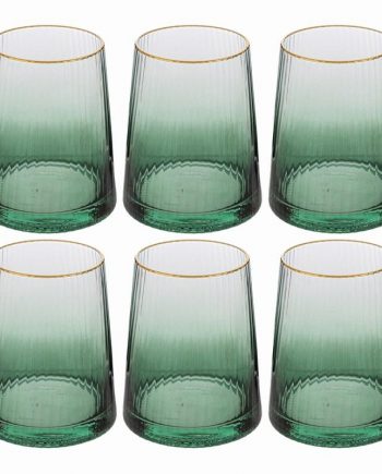 Set 6pz Bicchiere Acqua “Star” Verde