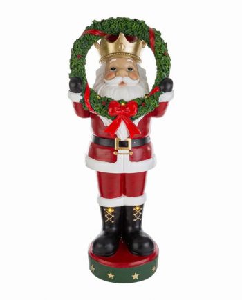 Babbo Natale Con Ghirlanda