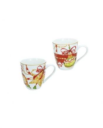 MUG “GIOCO DI LUCI” SET 2 PZ NEW BONE CHINA