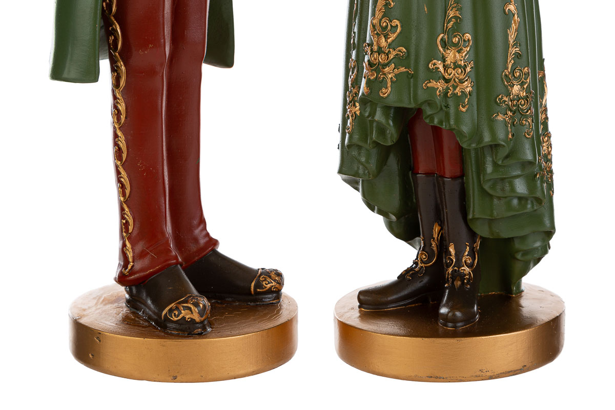 Coppia Renne Natalizie h.46cm