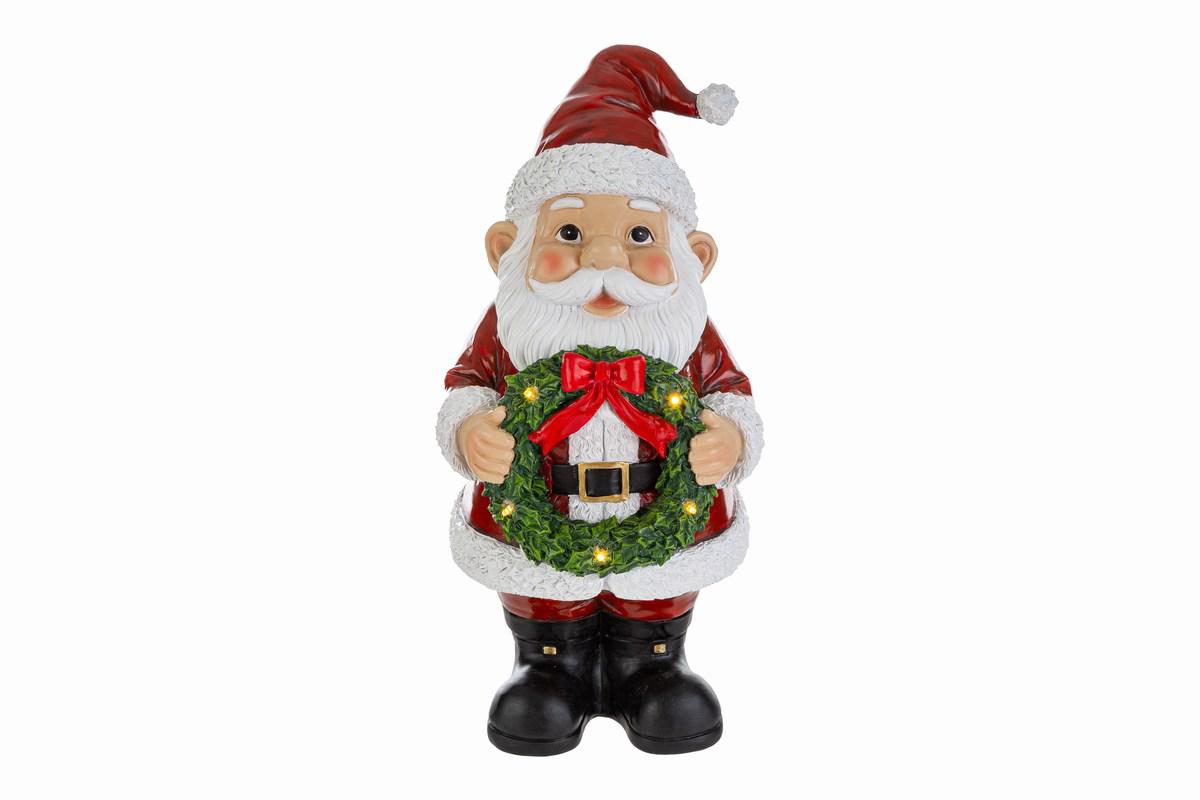 Babbo Elfo Con Ghirlanda