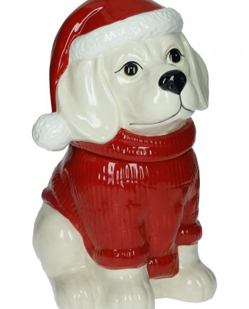 Barattolo Cane c/Cappello Natale