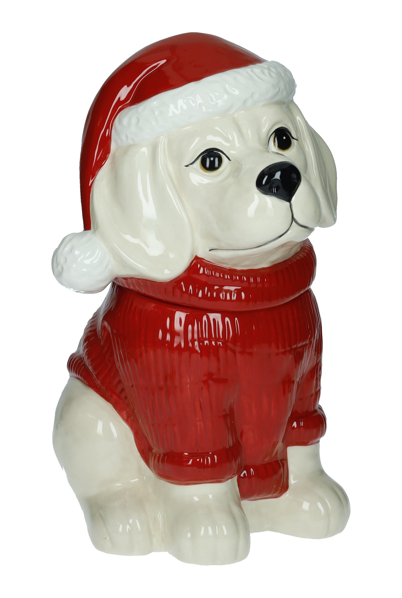 Barattolo Cane c/Cappello Natale