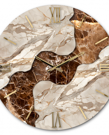 Orologio da parete effetto marmo Lanzarote – Artidea, 40-100 cm