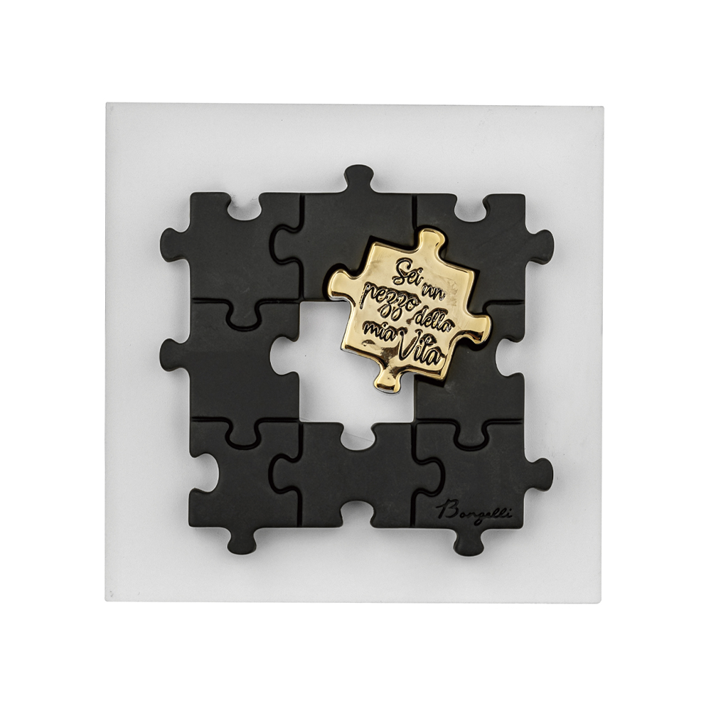 Bomboniere matrimonio bongelli Quadretto Puzzle ME2701/NOR