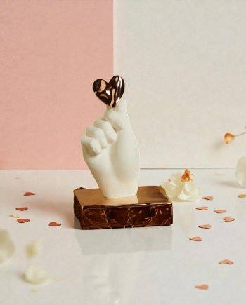 Claraluna – Bomboniera Matrimonio Mano Cuore RosaGold 26267