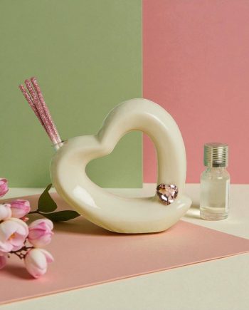 Claraluna – Diffusore Cuore Strass Rosa 26115