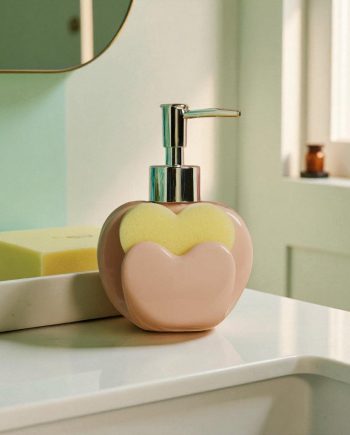 Claraluna – Dispenser Cuore Rosa con Spugna 26232