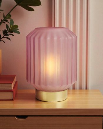 Claraluna – Lampada Plissettata Piccola Lilla 26171