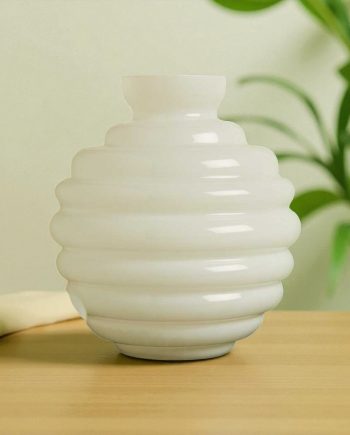 Claraluna – Vaso Cerchi Bianco Grande 26157