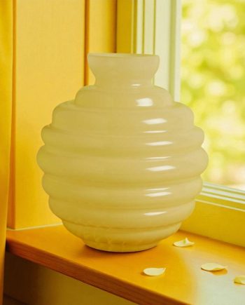 Claraluna – Vaso Cerchi Giallo Grande 26166