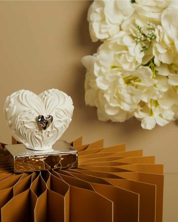 Claraluna – Bomboniera Matrimonio Cuore Silver 26262