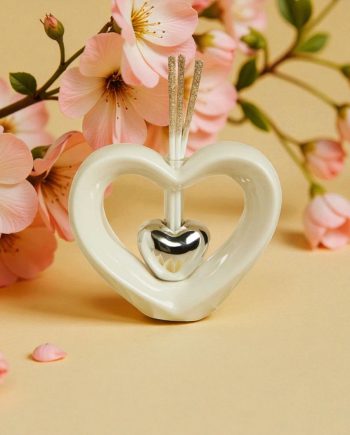 bomboniera profumatore cuore silver