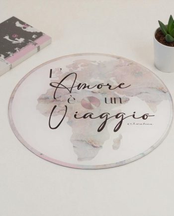 bomboniera vassoio girevole viaggio tema