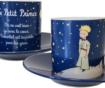 Set 2 Tazzine c/Piattini - Piccolo Principe
