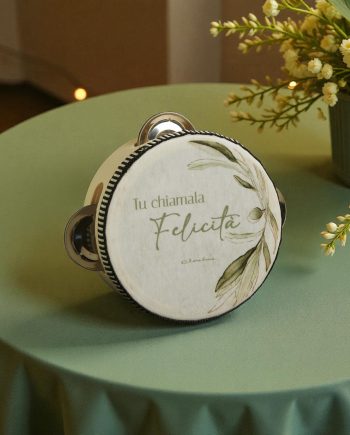 tamburello felicità bomboniera