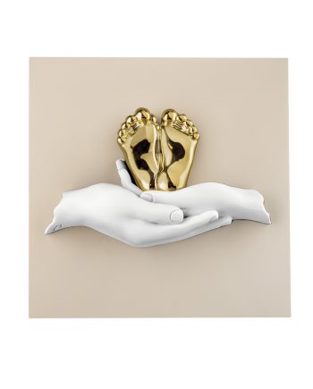 bomboniera Quadretto Nocciola Sacra Famiglia Piedini