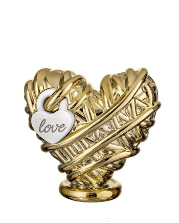 Bomboniera bongelli Cuore Lucchetto Love Oro