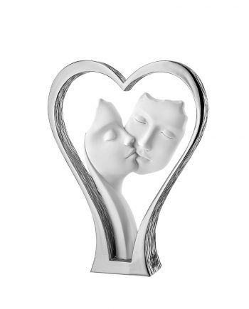 Bongelli - Scultura Argento Cuore Visi