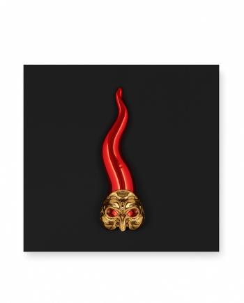 Quadretto Corno c/Maschera Pulcinella NA09/NRS