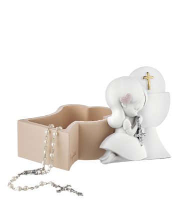 Scatola Portarosario Prima Comunione Bimba