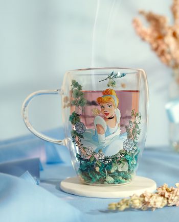 Tazza Mug Disney Princess “Cenerentola” con Fiori Essiccati