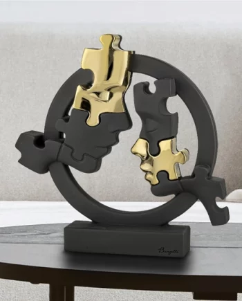 VISI PUZZLE CERCHIO NERO ORO