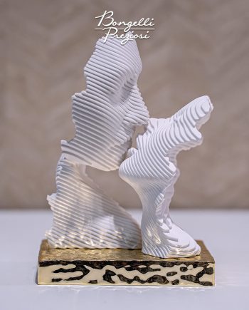 SCULTURA BACIO STILIZZATO ORO BONGELLI PREZIOSI