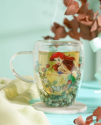 Tazza Mug Disney Princess "Ariel" con Fiori Essiccati