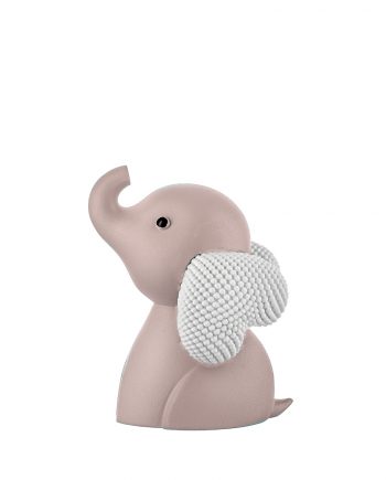 Bomboniera Elefantino Rosa e Bianco