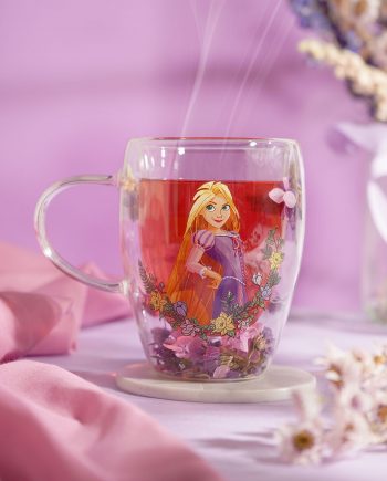 Tazza Mug Disney Princess “Rapunzel” con Fiori Essiccati