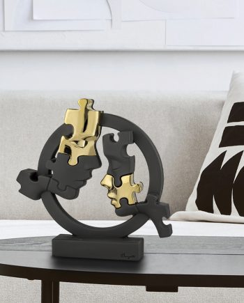 VISI PUZZLE CERCHIO NERO e Oro