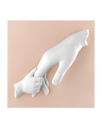 Quadretto Rosa Mano nella Mano
