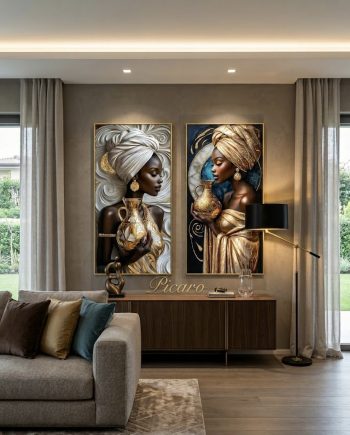 Coppia Quadri Moderni "Mama Africa"