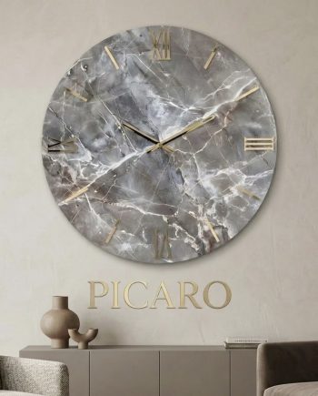 Orologio da Parete Moderno in Resina Effetto Marmo ORION